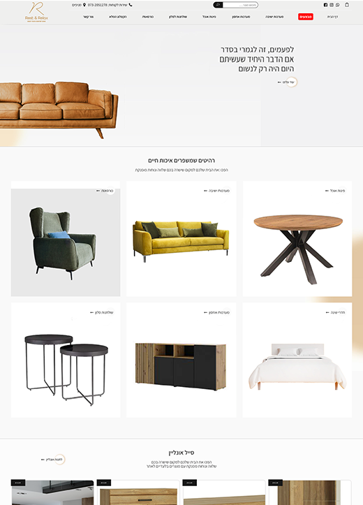 תיק עבודות בניית אתרים